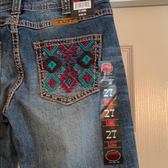 Cowgirl Tuff cheetah & Aztec print jeans. NWT - Picture 4 of 9